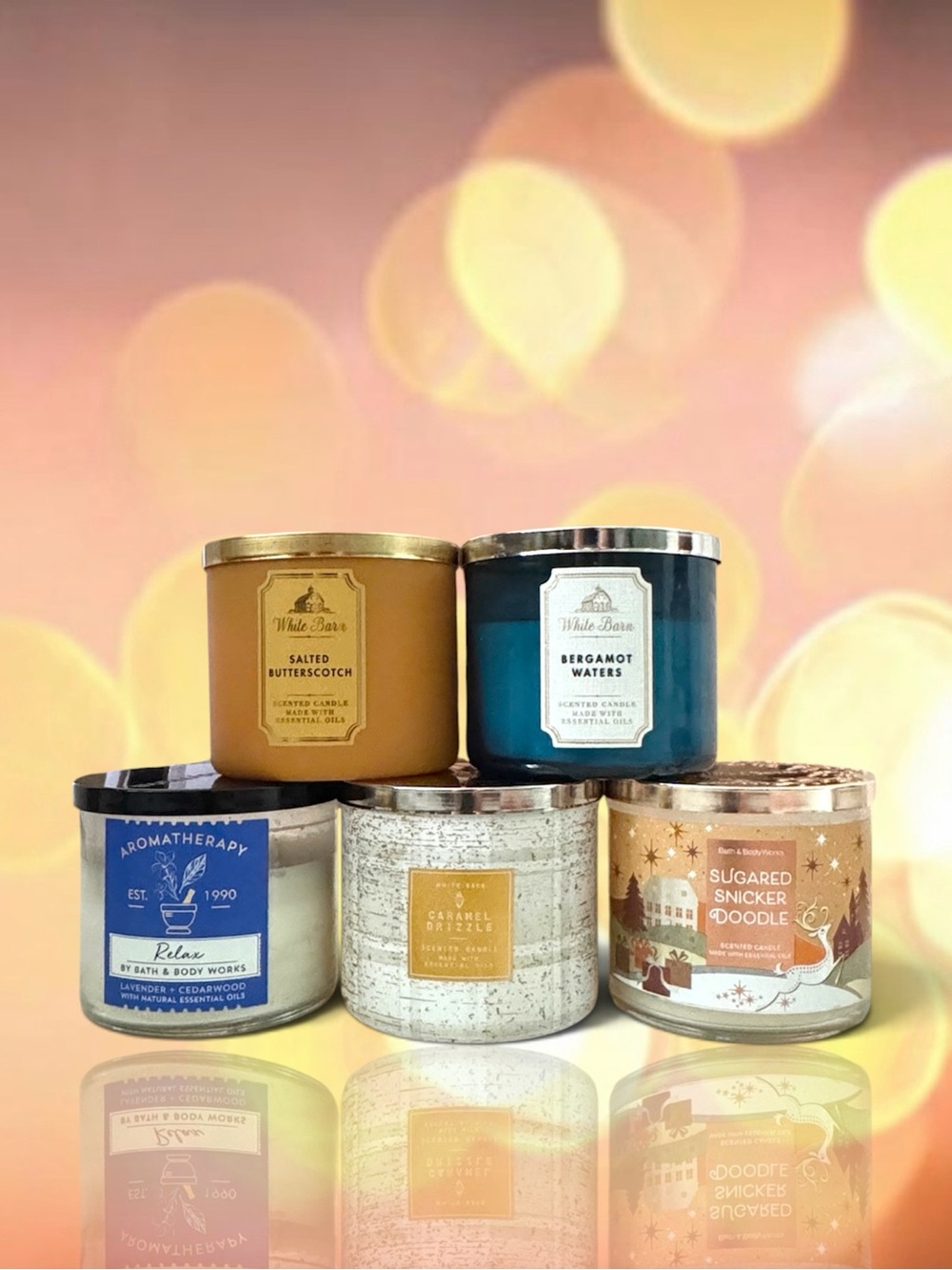 💕BBW White Barn Fall-Winter Profile Scented 3-Wick Candles • CHOOSE UR SCENT